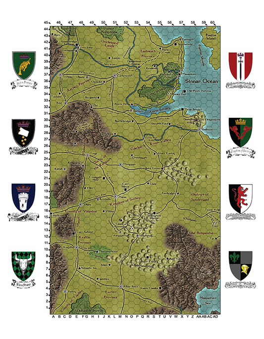 Borderland Provinces Map