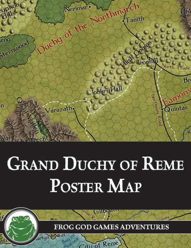 Grand Duchy Of Reme Poster Map Frog God Games