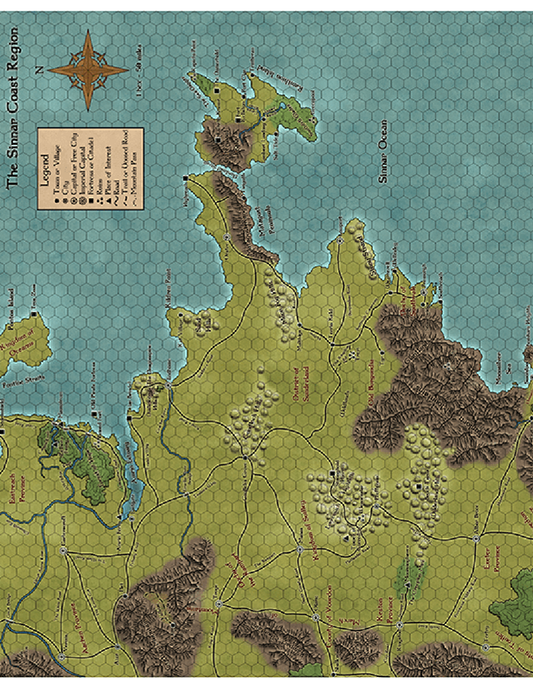 Sinnar Coast Region Map